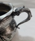 Creamer Silverplate S L   Co N y   Daisy Flower Quadruple Plate Antique