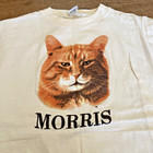 Vintage Morris The Cat T Shirt   Medium   9 Lives Cat Food   Very Good Condition