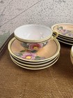 13 Piece Vintage Children   s Tea Set Porcelain Lustre Ware Floral Design Japan