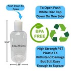 Plastic Squeeze Bottles With Disc Cap  8 Oz 2-pack  8 Oz   236 Ml  Clear