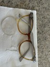 Vintage 1950   s Cateye Glasses For Parts  Aluminum Arms rhinestones