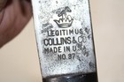 Vintage Legitimus Collins   Co No 37 Made In Usa Machete W  Sheath Military