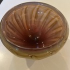 Vtg Murano Italy Pink   Gold 5 5    By 6    Art Glass Bowl Wow