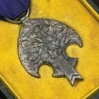 0409a Ww2 Manchukuo Last Emperor 1935 Imperial Visit To Japan Medal  w box