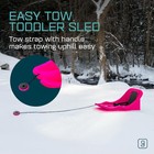 Gizmo Riders Baby Rider Snow Sled For Kids Toddlers Up To 3 Years Plastic Pink