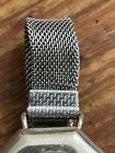 Early 20th Century French  Swiss  Trench Style Wristwatch And Mesh Band - Runs