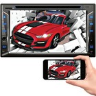 200w 2din Car Navi 6 2  Dvd Cd Touch Screen Radio Mirror Link For Android   Ios
