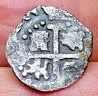 Rimac River Treasure 1710 Spanish Colonial 1 2 Reales Cob - Lima Peru