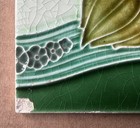 England - Antique Art Nouveau Majolica Tile C1900
