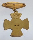Vintage Independent Order Of Odd Fellows Enameled Maltese Cross Medal   Pin