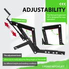Manual 1 Point Hitch Lift Steel For Atv utv  garden Lawn Tractor Implements