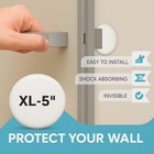 Strongest Home Wall   Door Handle Stopper 5  Set Of 3 Pieces White Rubber Doo   