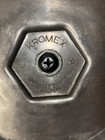 Vintage Kromex Mid-century Atomic Spun Aluminum Ice Bucket    as Is   