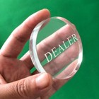 Yuanhe Transparent Poker Dealer Button Game Crystal Casino    