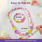 6 Sets Little Girls Necklace And Bracelets Set Princess Dress Up Pretend Play