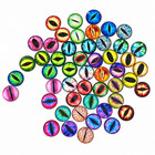 50pcs 25mm 0 98in Glass Dragon Eyes Flatback Cabochons 25 Pairs Mixed