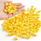 50pc set Mini Resin Ducks Tiny Duck Miniature Figures Bulk Little Duck Charms