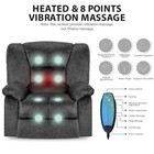 Living Room Recliner Sofa Chair With Adjustable Massage heating  Padded Chair