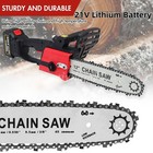 12  Cordless Chainsaw 21v Brushless Electric Handheld Chain Saw 2battery charger