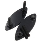 Mirror Block Off Base Plates For 2006-2014 07 Kawasaki Ninja Zx-14 Zzr1400 Black
