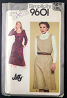 Easy Vtg Uc Simplicity Sewing Pattern 9601 Pullover Scoop Neck Dress Jumper 12