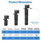 Submersible Aquarium Filter Fish Tank Water Circulation For Saltwater Freshwater