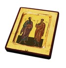 Greek Orthodox Handmade Wooden Icon Apostles Peter And Paul 12 5x10cm