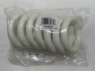 Kirsch Wood Trends Classic Rings  For 1-3 8  Pole  White   5602bb025 Gold Eyelet