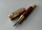 Writer Series Fountain Pen Gold Wood Jane Austen Autograph F Nib Collectible