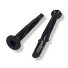 300 Pack  bulk  - 1 4-20 X 2-3 4    Reamer Tek Wood-to-metal Screws - Black Rusper