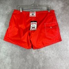 Vtg 70s Birdwell Beach Britches Board Shorts Mens 33 Orange Beach Surf Swim Usa