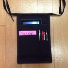 Black I Pad Mini Pocket  Side Hip Apron  Bar Waiter Waitress Money Fanny Pack