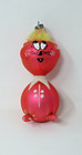 Vtg De Carlini Blown Glass Italy Mouse Clown Chipmunk Ornament Mid Century