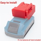 Adapter For Hercules 20v Li-ion Battery Convert To Fits Milwaukee 18v Power Tool