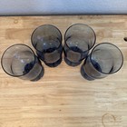 Vintage Libbey Dusky Blue Connoisseur  or Tulip  Wine Water Glasses Set Of 4