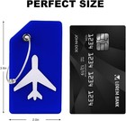 8pack Luggage Tags For Suitcases With Name Id Card  Silicone Backpacks