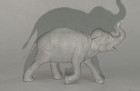 Marx Elephant 60mm Gray Plastic Vtg 1950s Jungle Playset Animal Figure