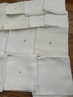   Lot Of 22 Mixed Embroidered Ivory Church Linens
