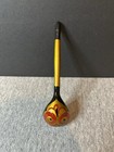 Vintage Khokhloma Russian Folk Art Hand Painted Wooden Spoon Red Gold Black
