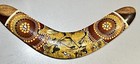 Original Australian Boomerang 12    Aboriginal Art Wooden Handmade Signed