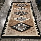 Navajo Rug Eye Dazzler Excellent Condition 48 5  By 26  Wool Handmade Vintage