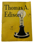 Vintage Thomas Edison  John Hancock Mutual Life Ins  Co  Booklet   Stick-on Sign