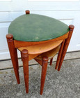 Cool Set Of 3 Mid Century Modern Stacking  Danish Looking  Nesting Chair-tables