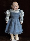 Antique German 11    Gebruder Heubach Coquette Bisque Shoulder Head Character Doll