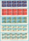 Antigua 1963 Mnh Lot Of 22 Plate   Margin Blocks Of Stamps Cv 104