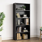 5 6 Tier Adjustable Open Wood Bookshelf Bookcase Livingroom Magazines Organizer