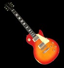 Vintage Dark Cherry Burst Lp Electric Guitar Standard  59 Figured Top Heavy Aged