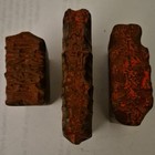 Set Of 3 Antique Hand Carved Chinese Commercial Business Seals     Republic Period