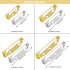 240pcs Bar Pins Brooch Pin Backs For Jewelry Making  Metal Brooch Safety Pin    