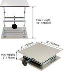 Stainless Steel Platform Lab Stand Table Scissor Lift Laboratory Jack  6 X 6  